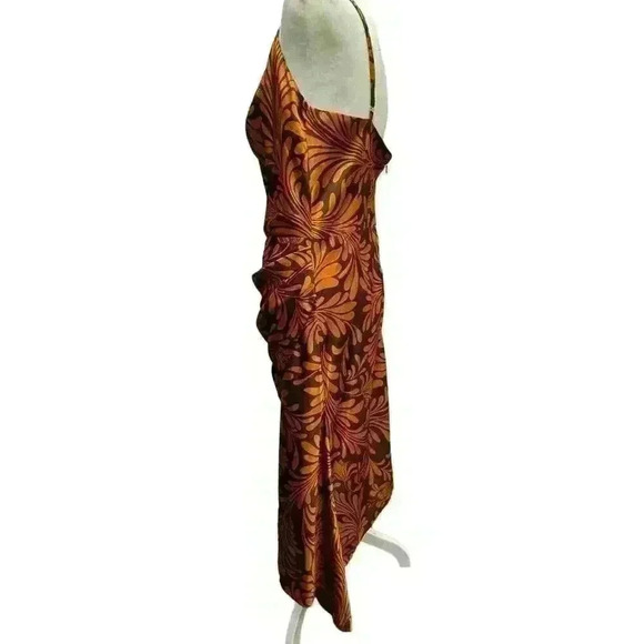 DRESS FORUM DECO ASYMETRICAL HEM MINI DRESS OPEN BACK SPAGHETTI STRAP SIZE L - Picture 7 of 16